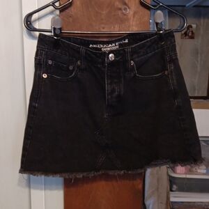 American Eagle Outfitters Charcoal Denim Skirt